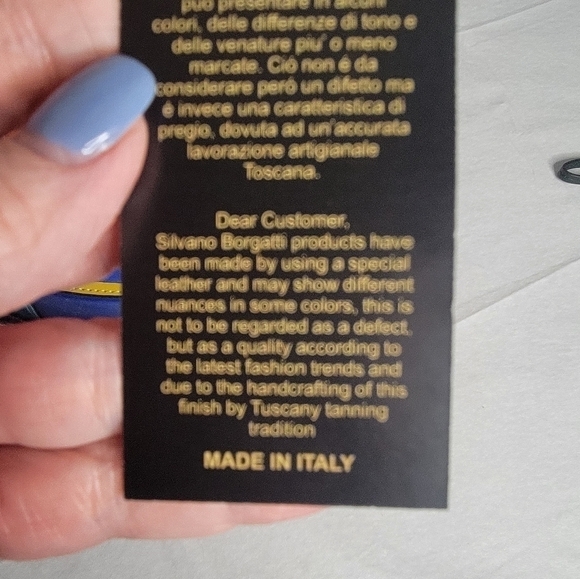 Silvano Borgatti Leather Color Block Handbag NWT - Picture 13 of 14